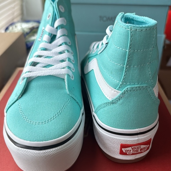 BRAND NEW Vans Aqua Sky high top platform summer shoe - Picture 2 of 4